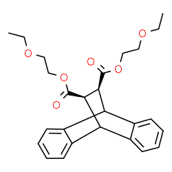 ChemSpider 2D Image | Bis(2-ethoxyethyl) (15R,16S)-tetracyclo[6.6.2.0~2,7~.0~9,14~]hexadeca-2,4,6,9,11,13-hexaene-15,16-dicarboxylate | C26H30O6