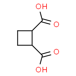 ChemSpider 2D Image | 1,2-Cyclobutanedicarboxylic acid | C6H8O4