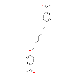ChemSpider 2D Image | 1,1'-[1,6-Hexanediylbis(oxy-4,1-phenylene)]diethanone | C22H26O4