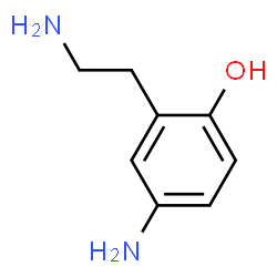 ChemSpider 2D Image | 4-Amino-2-(2-aminoethyl)phenol | C8H12N2O
