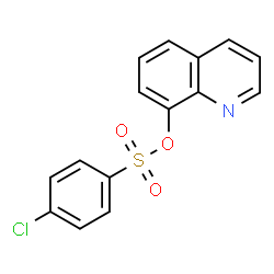 ChemSpider 2D Image | 8-Quinolinyl 4-chlorobenzenesulfonate | C15H10ClNO3S