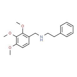 ChemSpider 2D Image | Phenethyl-(2,3,4-trimethoxy-benzyl)-amine | C18H23NO3