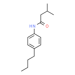 ChemSpider 2D Image | N-(4-Butylphenyl)-3-methylbutanamide | C15H23NO