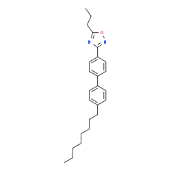 ChemSpider 2D Image | 3-(4'-Octyl-4-biphenylyl)-5-propyl-1,2,4-oxadiazole | C25H32N2O