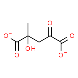 ChemSpider 2D Image | 4-Hydroxy-4-methyl-2-oxoglutarate | C6H6O6