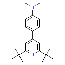 ChemSpider 2D Image | 4-[2,6-Bis(2-methyl-2-propanyl)-4-pyridinyl]-N,N-dimethylaniline | C21H30N2