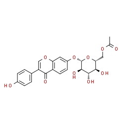 ChemSpider 2D Image | Acetyldaidzin | C23H22O10