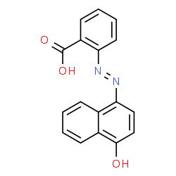 ChemSpider 2D Image | 2-((4'-HYDROXYNAPHTHYL)-AZO)BENZOIC ACID | C17H12N2O3