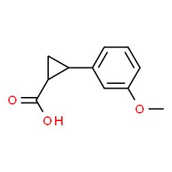 ChemSpider 2D Image | 2-(3-Methoxyphenyl)cyclopropanecarboxylic acid | C11H12O3