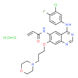 ChemSpider 2D Image | Canertinib dihydrochloride | C24H27Cl3FN5O3
