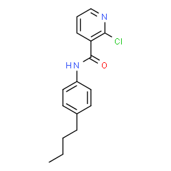 ChemSpider 2D Image | N-(4-Butylphenyl)-2-chloronicotinamide | C16H17ClN2O