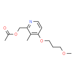 ChemSpider 2D Image | 2-(acetoxymethyl)4-(3-methoxypropoxy)-3-methylpyridine | C13H19NO4