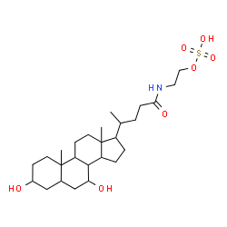 ChemSpider 2D Image | 2-[(3,7-Dihydroxy-24-oxocholan-24-yl)amino]ethyl hydrogen sulfate | C26H45NO7S