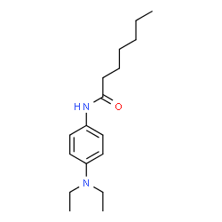 ChemSpider 2D Image | N-[4-(Diethylamino)phenyl]heptanamide | C17H28N2O