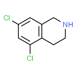 ChemSpider 2D Image | 5,7-Dichloro-1,2,3,4-tetrahydroisoquinoline | C9H9Cl2N
