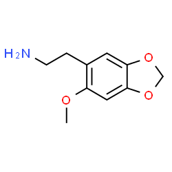 ChemSpider 2D Image | 2-(6-Methoxy-1,3-benzodioxol-5-yl)ethanamine | C10H13NO3