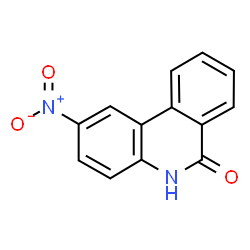 ChemSpider 2D Image | 2-Nitro-6(5H)-phenanthridinone | C13H8N2O3