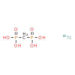 ChemSpider 2D Image | Methylenebis(phosphonic acid) - (~99~Tc)technetium (1:1) | CH6O6P299Tc