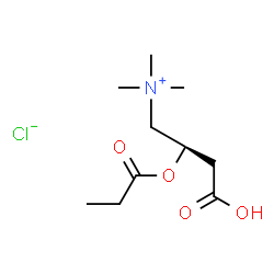 ChemSpider 2D Image | Levocarnitine propionate hydrochloride | C10H20ClNO4