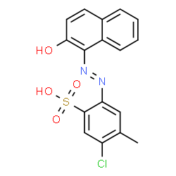 ChemSpider 2D Image | PIGMENT RED 53 ACID | C17H13ClN2O4S