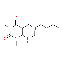 ChemSpider 2D Image | 6-Butyl-1,3-dimethyl-5,6,7,8-tetrahydropyrimido[4,5-d]pyrimidine-2,4(1H,3H)-dione | C12H20N4O2