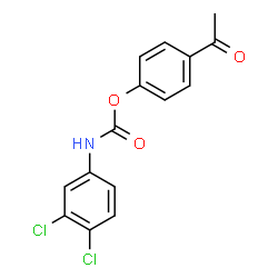ChemSpider 2D Image | 4-Acetylphenyl (3,4-dichlorophenyl)carbamate | C15H11Cl2NO3
