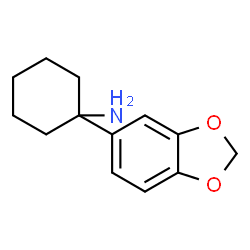 ChemSpider 2D Image | 1-(1,3-Benzodioxol-5-yl)cyclohexanamine | C13H17NO2