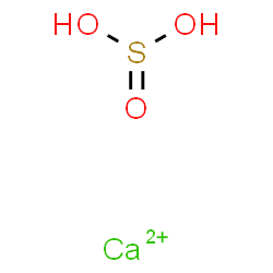 ChemSpider 2D Image | Sulfurous acid, calcium salt (1:1) | H2CaO3S