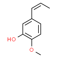 ChemSpider 2D Image | 2-methoxy-5-(1-propenyl)phenol | C10H12O2