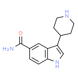 ChemSpider 2D Image | 3-(4-Piperidinyl)-1H-indole-5-carboxamide | C14H17N3O