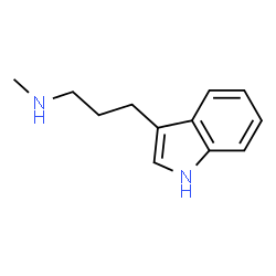 ChemSpider 2D Image | 3-(1H-Indol-3-yl)-N-methyl-1-propanamine | C12H16N2