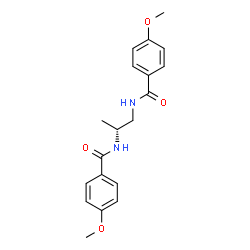 ChemSpider 2D Image | N,N'-(2R)-1,2-Propanediylbis(4-methoxybenzamide) | C19H22N2O4