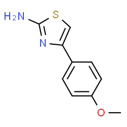 ChemSpider 2D Image | 4-(4-Methoxyphenyl)thiazol-2-amine | C10H10N2OS