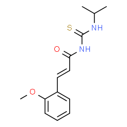 ChemSpider 2D Image | (2E)-N-(Isopropylcarbamothioyl)-3-(2-methoxyphenyl)acrylamide | C14H18N2O2S