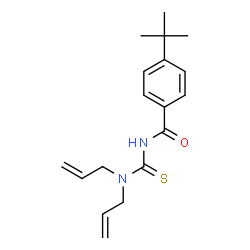 ChemSpider 2D Image | N-(Diallylcarbamothioyl)-4-(2-methyl-2-propanyl)benzamide | C18H24N2OS