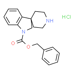 ChemSpider 2D Image | Benzyl spiro[indoline-3,4'-piperidine]-1-carboxylate hydrochloride | C20H23ClN2O2