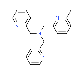 ChemSpider 2D Image | bis[(6-methylpyridin-2-yl)methyl][(pyridin-2-yl)methyl]amine | C20H22N4
