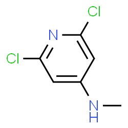 ChemSpider 2D Image | 2,6-Dichloro-N-methyl-4-pyridinamine | C6H6Cl2N2