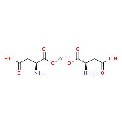 ChemSpider 2D Image | Zinc dihydrogen di-L-aspartate | C8H12N2O8Zn