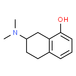 ChemSpider 2D Image | 7-(Dimethylamino)-5,6,7,8-tetrahydro-1-naphthalenol | C12H17NO