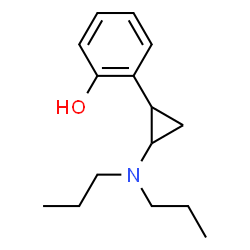 ChemSpider 2D Image | 2-[2-(Dipropylamino)cyclopropyl]phenol | C15H23NO