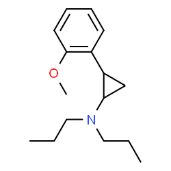ChemSpider 2D Image | 2-(2-Methoxyphenyl)-N,N-dipropylcyclopropanamine | C16H25NO