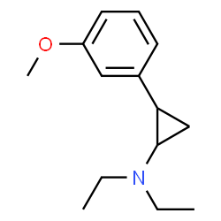 ChemSpider 2D Image | N,N-diethyl-2-(3-methoxyphenyl)cyclopropan-1-amine | C14H21NO
