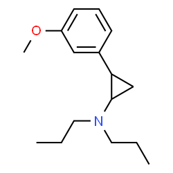 ChemSpider 2D Image | 2-(3-Methoxyphenyl)-N,N-dipropylcyclopropanamine | C16H25NO