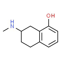 ChemSpider 2D Image | 7-(Methylamino)-5,6,7,8-tetrahydro-1-naphthalenol | C11H15NO