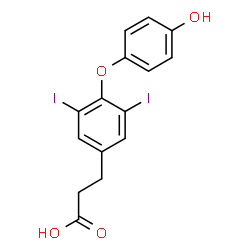 ChemSpider 2D Image | 3,5-diiodothyropropionic acid | C15H12I2O4