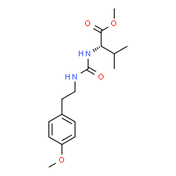 ChemSpider 2D Image | Methyl N-{[2-(4-methoxyphenyl)ethyl]carbamoyl}-L-valinate | C16H24N2O4