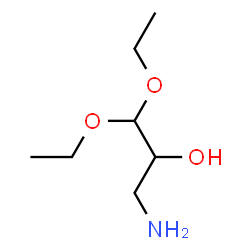 ChemSpider 2D Image | 3-Amino-1,1-diethoxy-2-propanol | C7H17NO3
