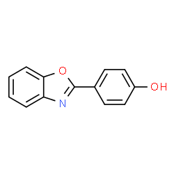 ChemSpider 2D Image | 4-(1,3-Benzoxazol-2-yl)phenol | C13H9NO2