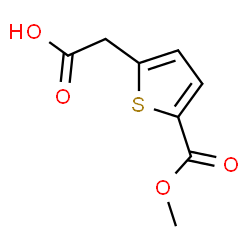 ChemSpider 2D Image | [5-(Methoxycarbonyl)-2-thienyl]acetic acid | C8H8O4S